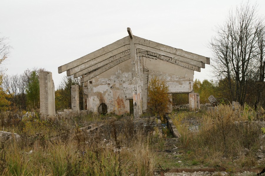 Развалины депо в деревне Чистое. Фото 3