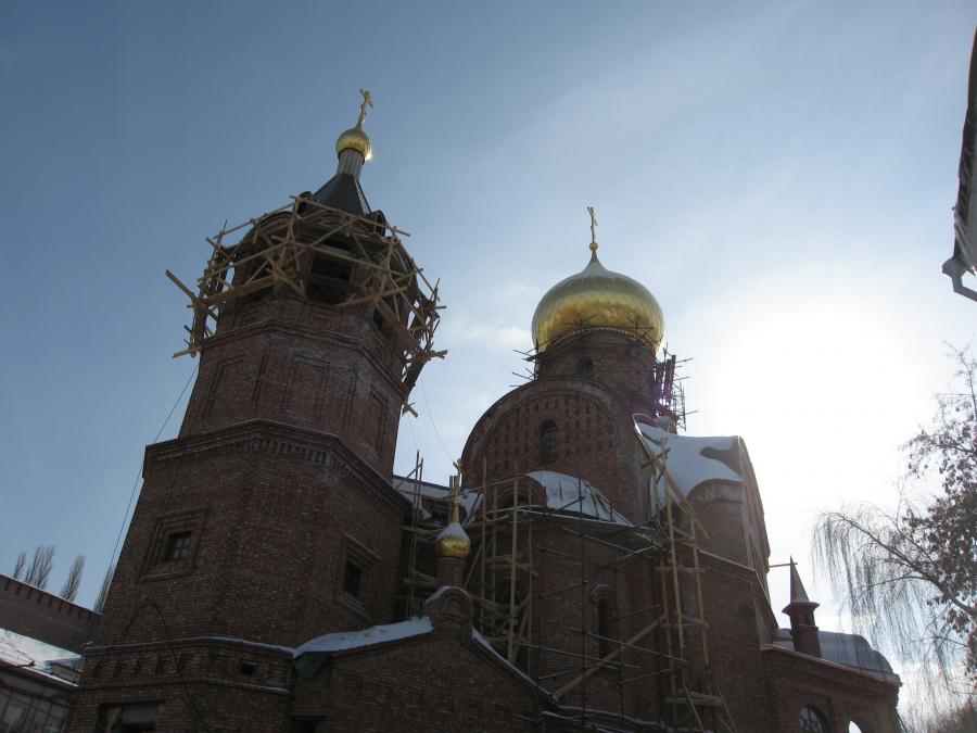 Строящийся храм в честь иконы Казанской Божьей Матери