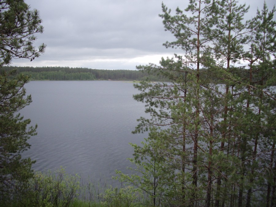 Озеро Большое (Киркидеево), фото 2. Вид со стоянки на полуострове