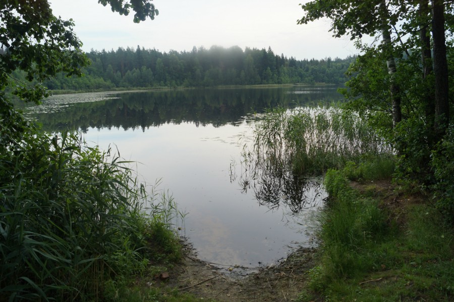 Вид на озеро Малое Святое Дедовское с северо-западной стоянки