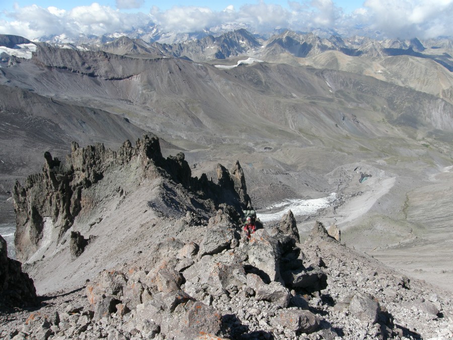 Подъём на перевал Фрунзе по варианту со стороны ледника Битиктебе, фото 8