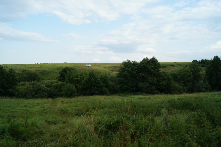 Вид на нижнюю (восточную) стоянку у Старцева оврага с севера