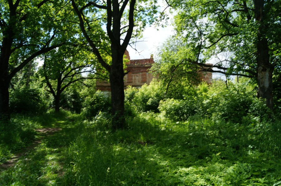 Руины замка Оболенских в Красной Горке (Воротынский район)
