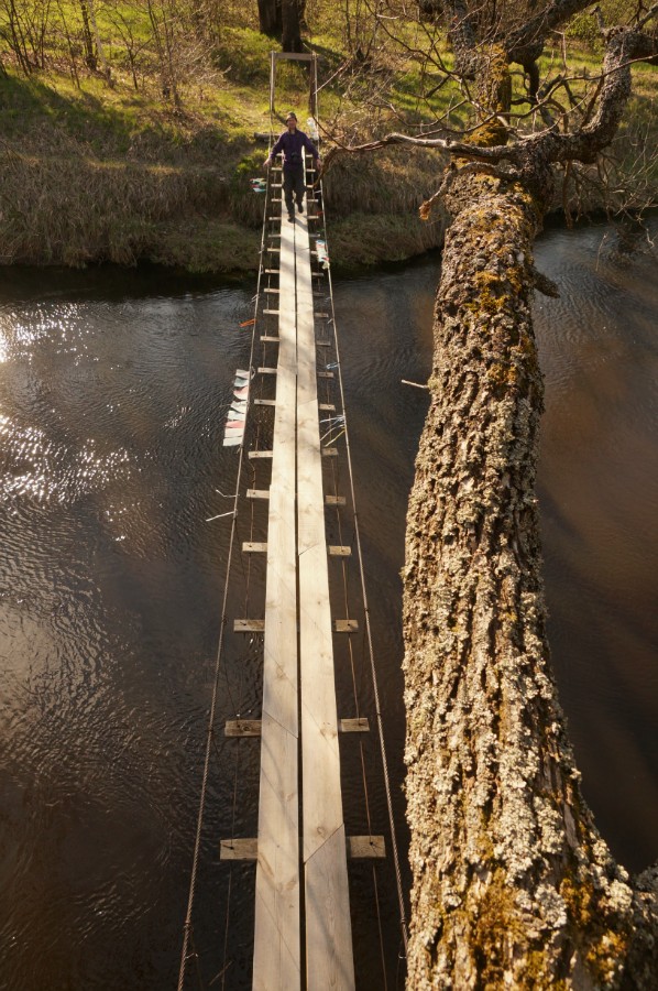 Мост подвесной. Вид сверху
