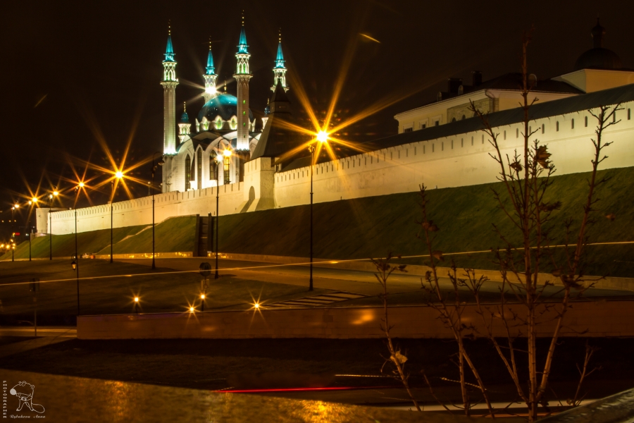 Мечеть Кул-Шариф из серии "Ночная Казань" 