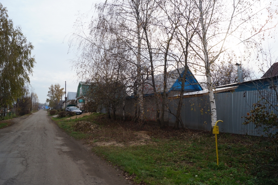 Улица Степана Разина в Большом Мурашкино. Дома справа стоят на остатках валов бывшей крепости