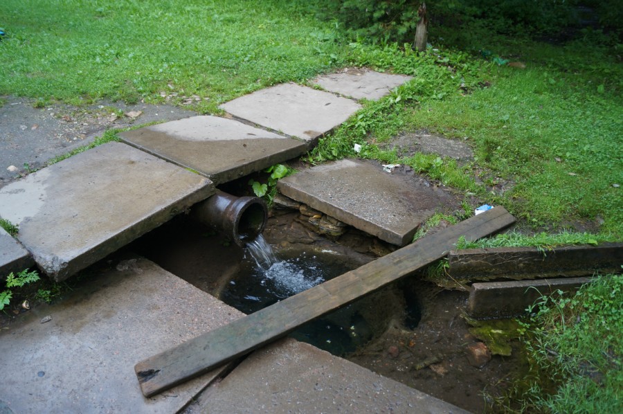 Место для набора воды на 