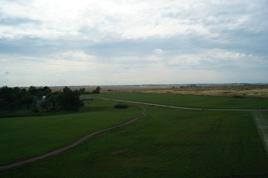 Вид на Куликово поле со смотровой площадки на крыше музея