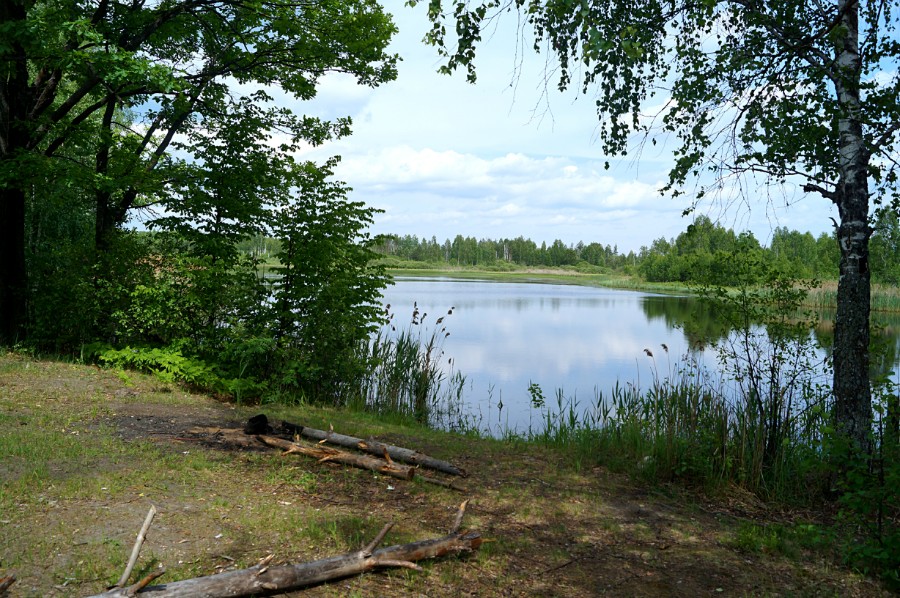 Стоянка на Безымянном озере к югу от с. Невадьево