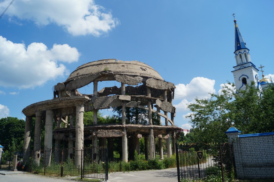 Ротонда, разрушенная во время ВОВ. Воронеж
