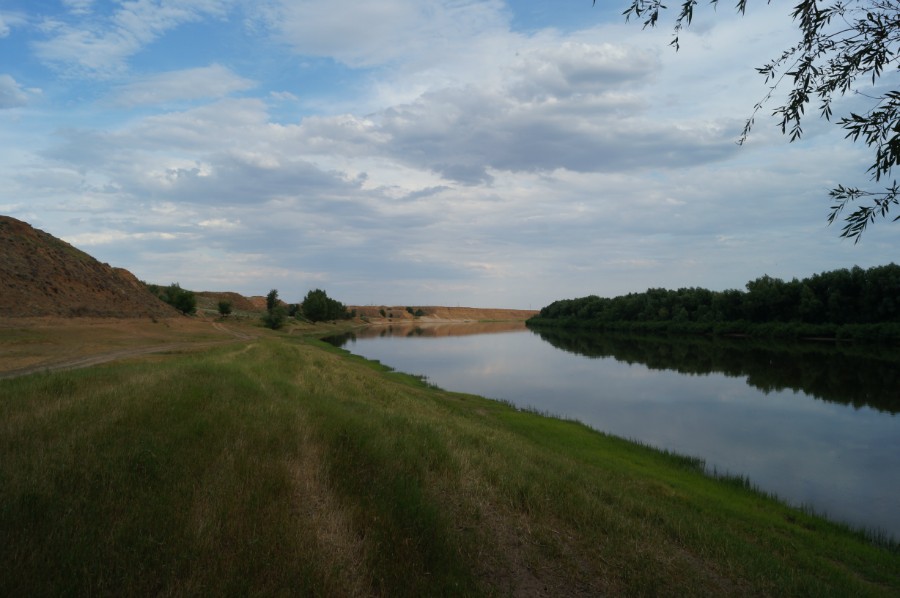 Река Подстепка у стоянки