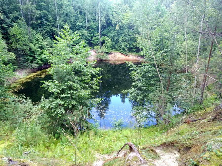 Безымянное озеро-провал в шести километрах к югу от д. Бобровка (Навашинский район)