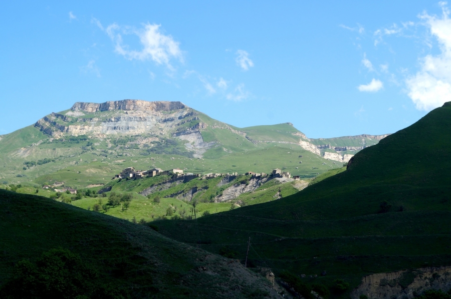Дагестанские села, построенные на вершинах хребтов 