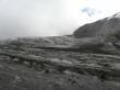 Спуск с перевала Фрунзе, ледник Уллучиран