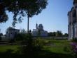 Вид с территории Никольского монастыря на Смоленско-Корнилиевскую церковь