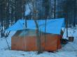 Самодельная зимняя палатка на 6 человек.