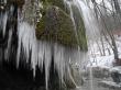 Ледяные струи Серебристого водопада