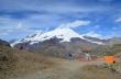 Конец канатки на высоте 3050 м и вид на Эльбрус