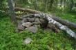 Два упавших дерева, повредивших ритуальную постройку на Разбойничьей горе