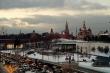 Предновогодняя Москва со смотровой площадки парка Зарядье