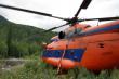 Вертолет сел на остров на Прямом Казыре в 300 м выше устья