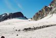 Спуск с перевала Медвежьего по леднику Левый Кулагаш